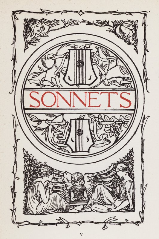 Ilustración para Poemas de John Keats: Sonetos (litografía) de Robert Anning Bell