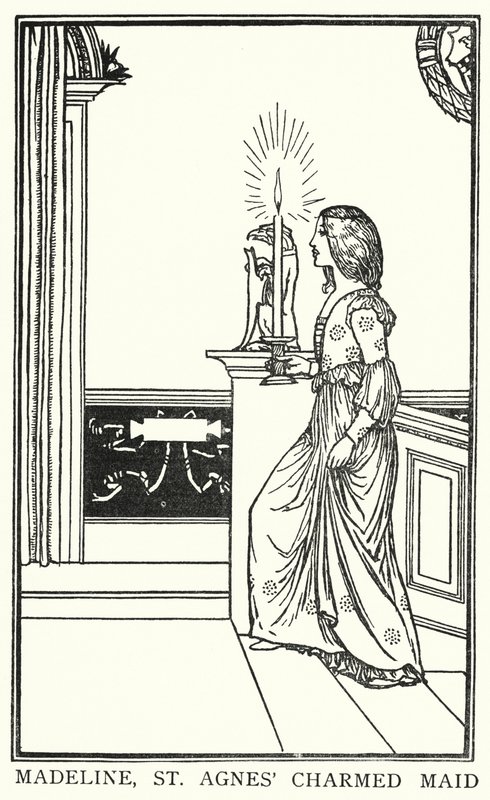 Ilustración para Poemas de John Keats: La Víspera de Santa Inés de Robert Anning Bell