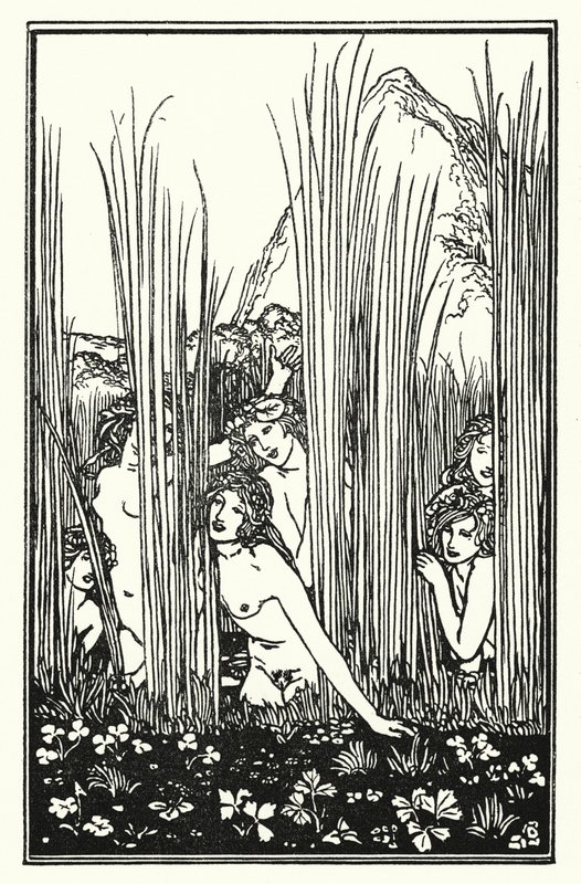 Shelley: Himno de Pan (litografía) de Robert Anning Bell