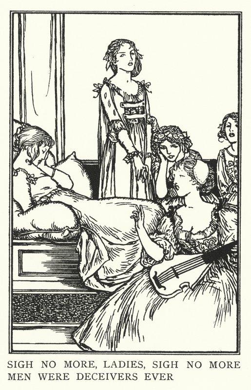 Sign no more, ladies, sigh no more, men were deceivers ever de Robert Anning Bell