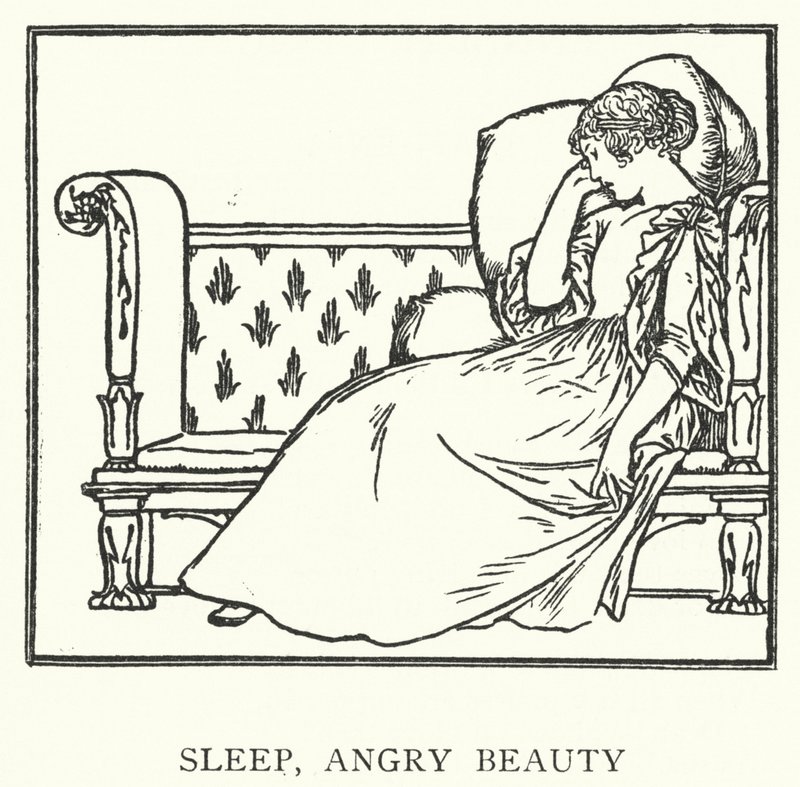 Duerme, belleza enojada de Robert Anning Bell
