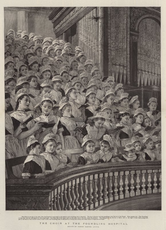 El coro en el Hospital Foundling de Robert Barnes