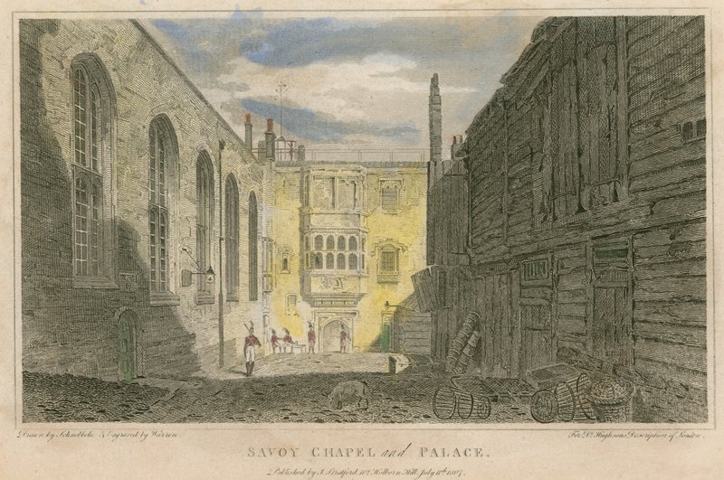 Capilla y Palacio de Savoy, Londres de Robert Blemell Schnebbelie