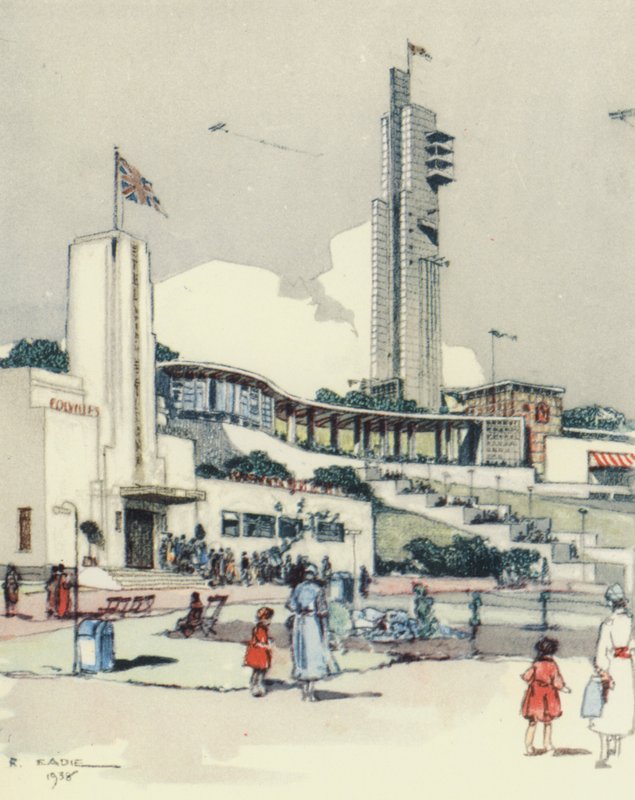 Glasgow: The Exhibition (litografía en color) de Robert Eadie
