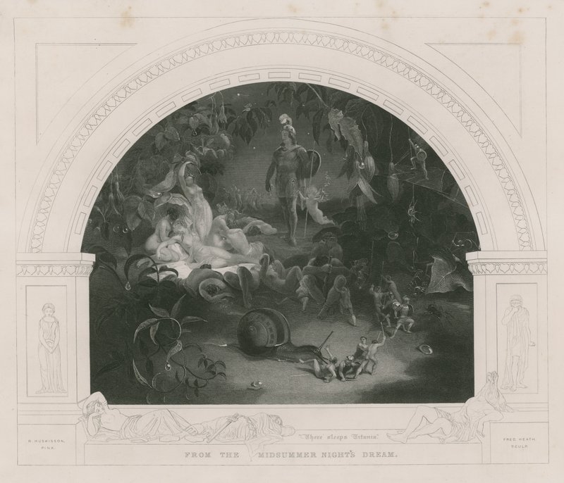 Allí Duerme Titania, de El Sueño de una Noche de Verano de Robert Huskisson