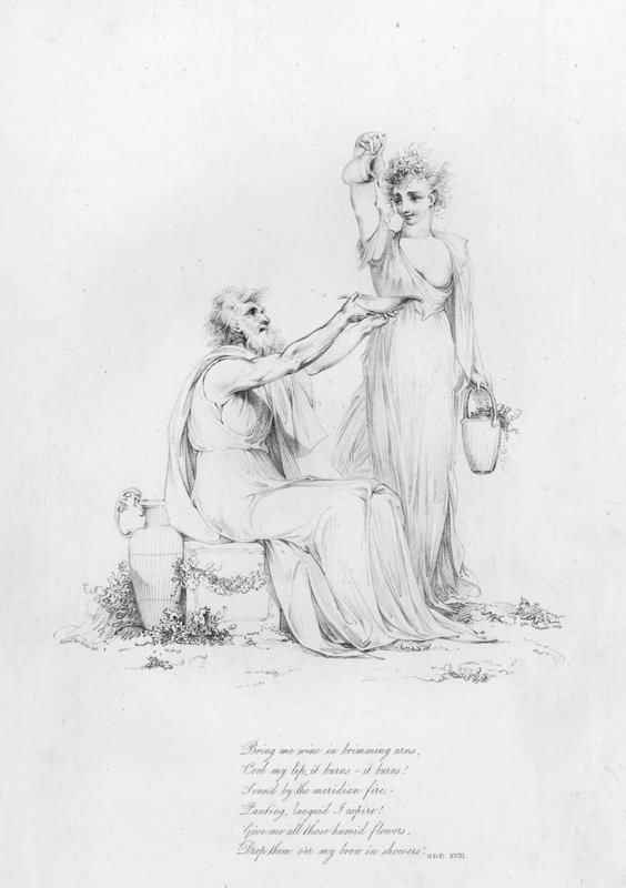 Anacreonte, Oda XVIII de Robert Kerr (after) Porter
