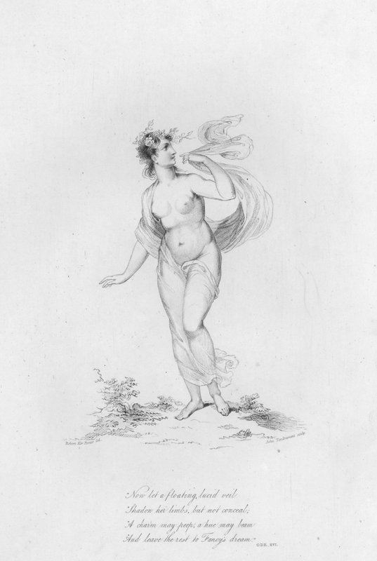 Anacreonte, Oda XVI (grabado) de Robert Kerr (after) Porter