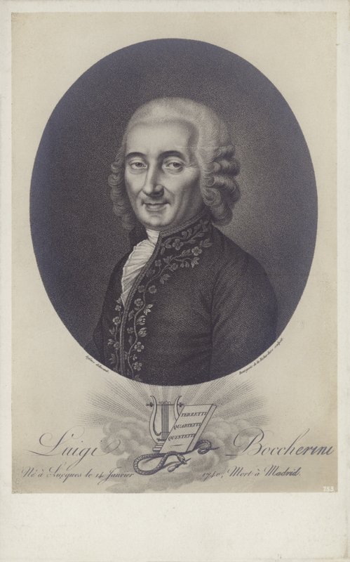 Luigi Boccherini, compositor y violonchelista italiano (1743-1805) de Robert Lefevre