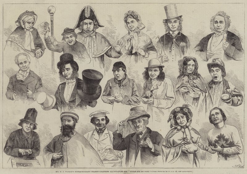Las extraordinarias transformaciones del Sr. W. S. Woodin ilustrando su gran canción de primavera de Robert Neal Hind