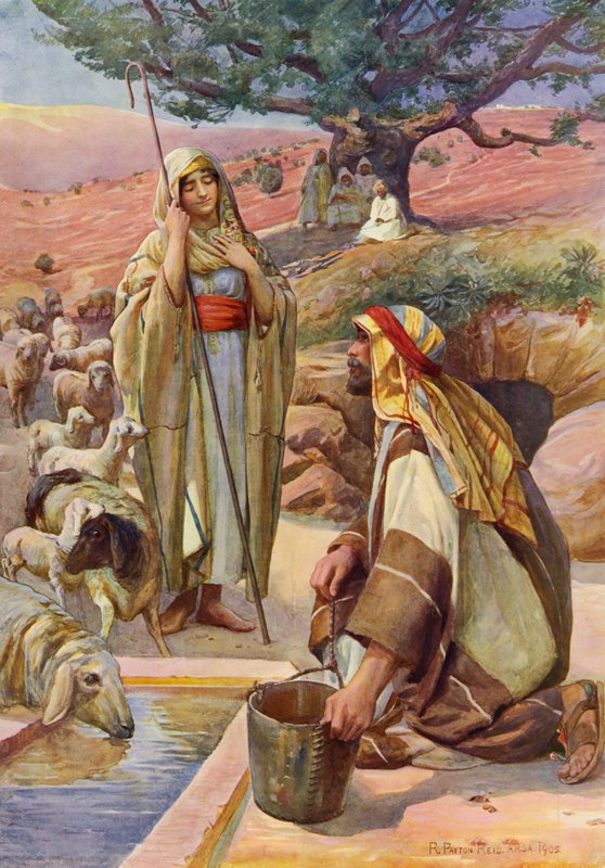 Raquel en el pozo de Robert Payton Reid