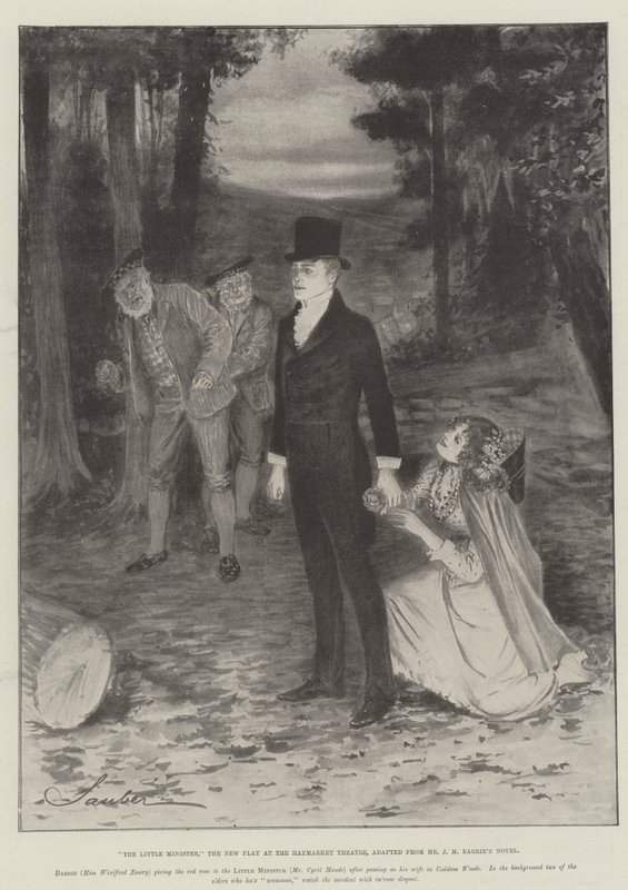 El pequeño ministro, la nueva obra en el Teatro Haymarket, adaptada de la novela de J.M. Barrie de Robert Sauber