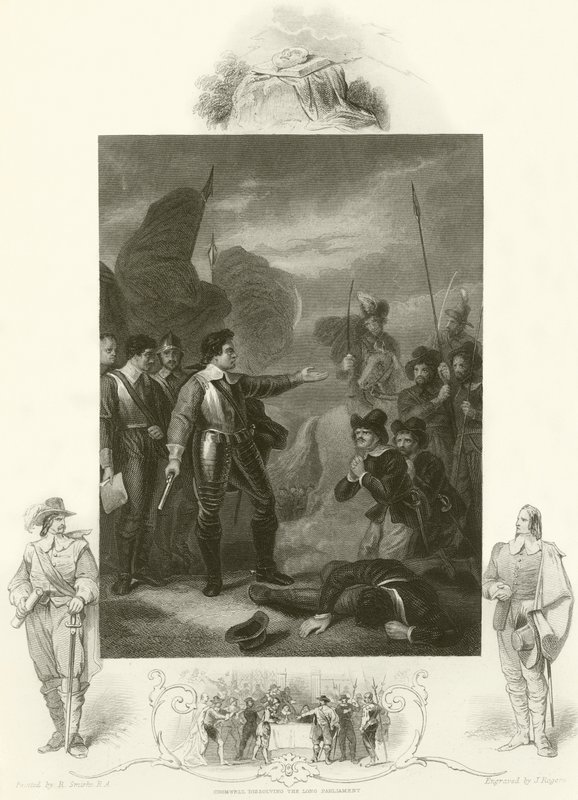 Cromwell suprimiendo el motín en el ejército de Robert Smirke