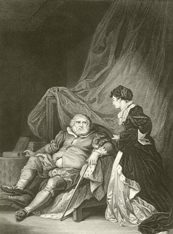 Enrique VIII y Catalina Parr de Robert Smirke