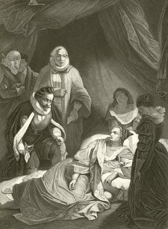 Últimas horas de la reina Isabel de Robert Smirke