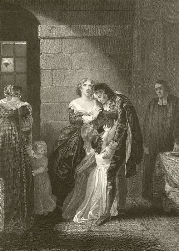Última entrevista de Lord William Russell con su familia de Robert Smirke