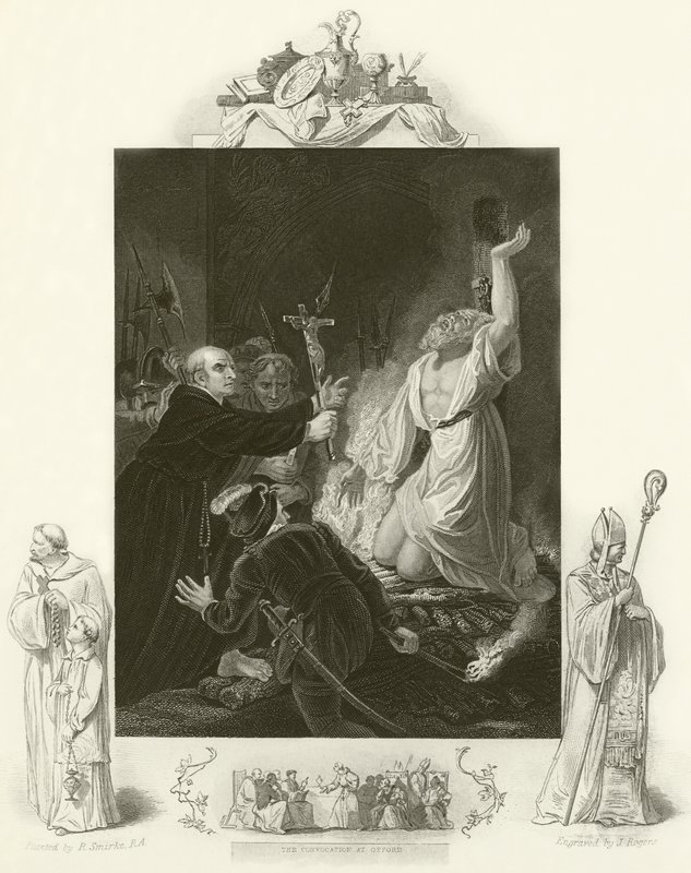 El martirio del arzobispo Cranmer de Robert Smirke