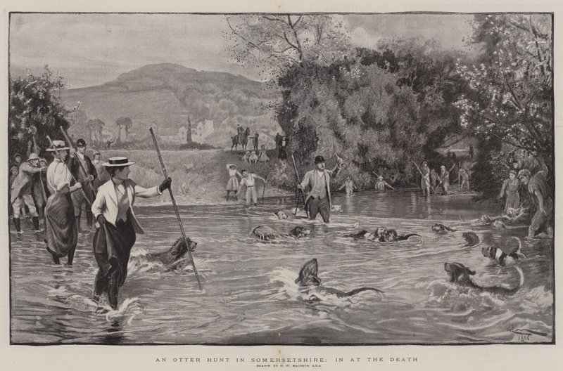 Caza de nutrias en Somersetshire, en la muerte de Robert Walker Macbeth