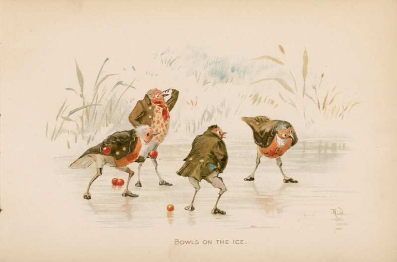 Ilustración para The Twigs o Navidad en Ruddock Hall de Robert after Dudley
