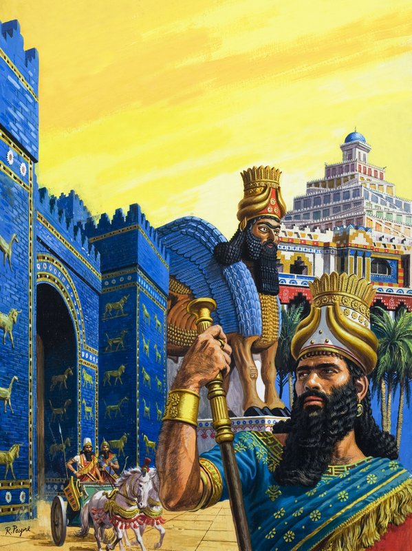 Babilonia la Poderosa (gouache sobre papel) de Roger Payne
