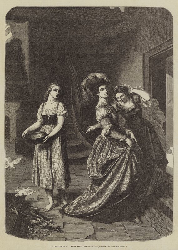 Cenicienta y sus hermanas (grabado) de Roger Payne