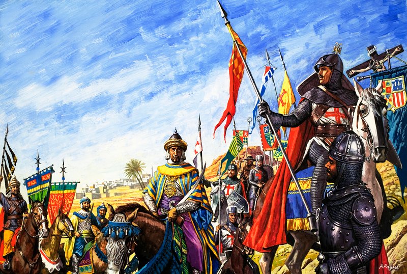 Federico II en las Cruzadas de Roger Payne