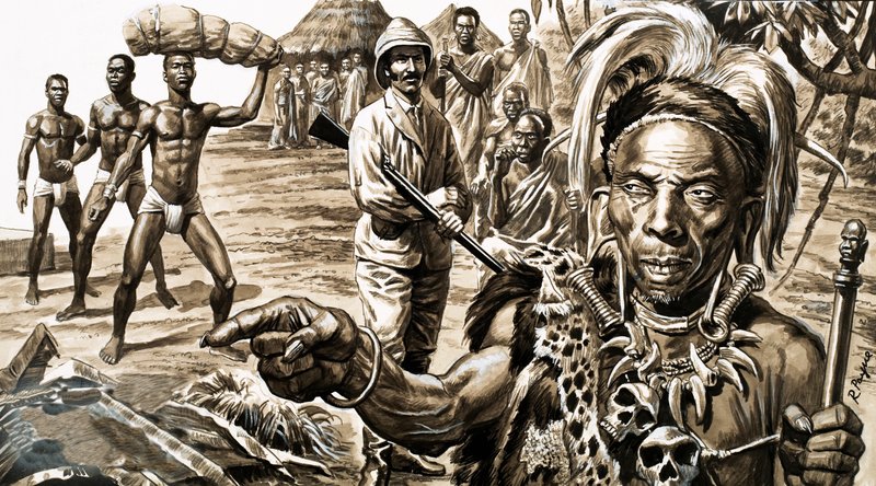 El brujo señaló a lo lejos, revelando en qué dirección se encontraba la ciudad perdida de Salomón de Roger Payne