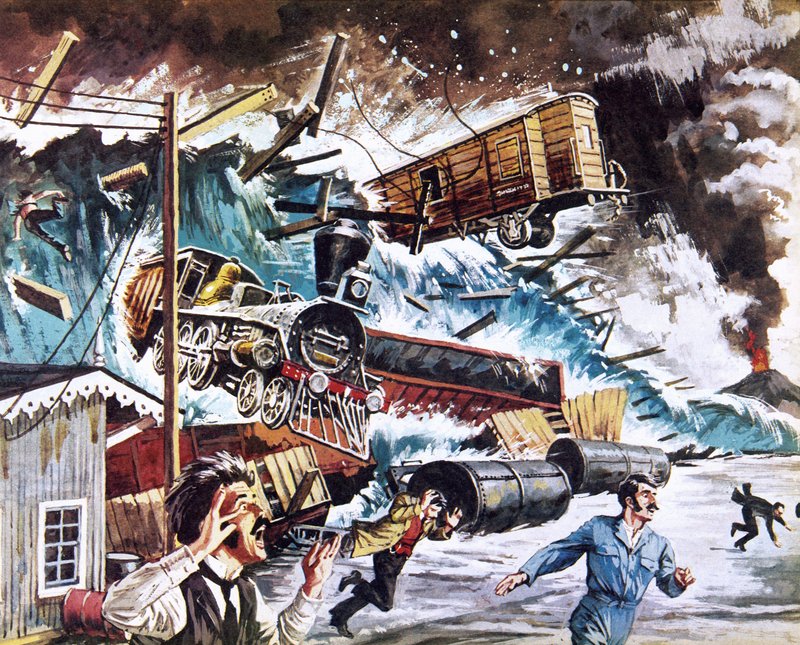Tsunami en Chile durante las erupciones de 1896 de Roger Payne