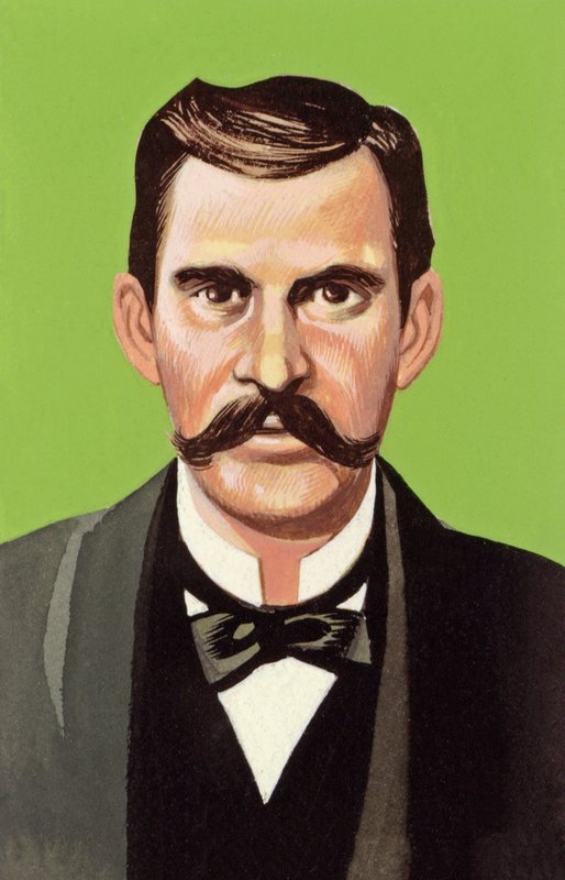 Doc Holliday (gouache sobre papel) de Ron Embleton