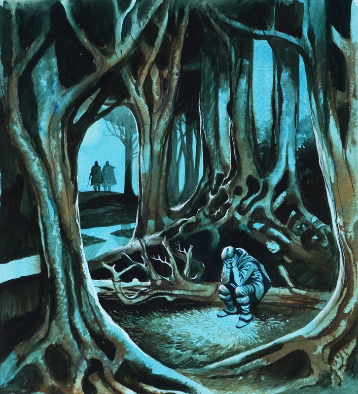 Cuento de hadas (gouache sobre papel) de Ron Embleton