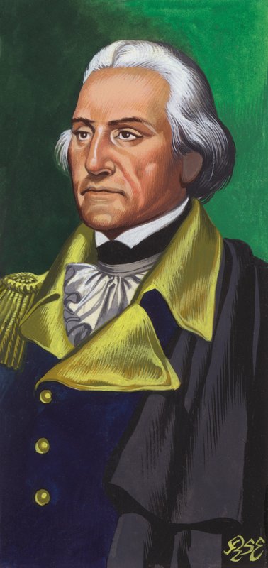 George Washington (gouache sobre papel) de Ron Embleton