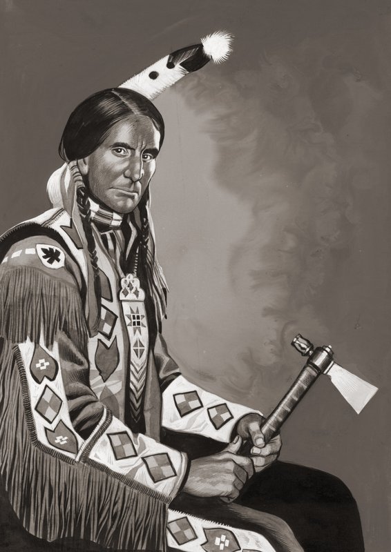 Búho gris (gouache sobre papel) de Ron Embleton