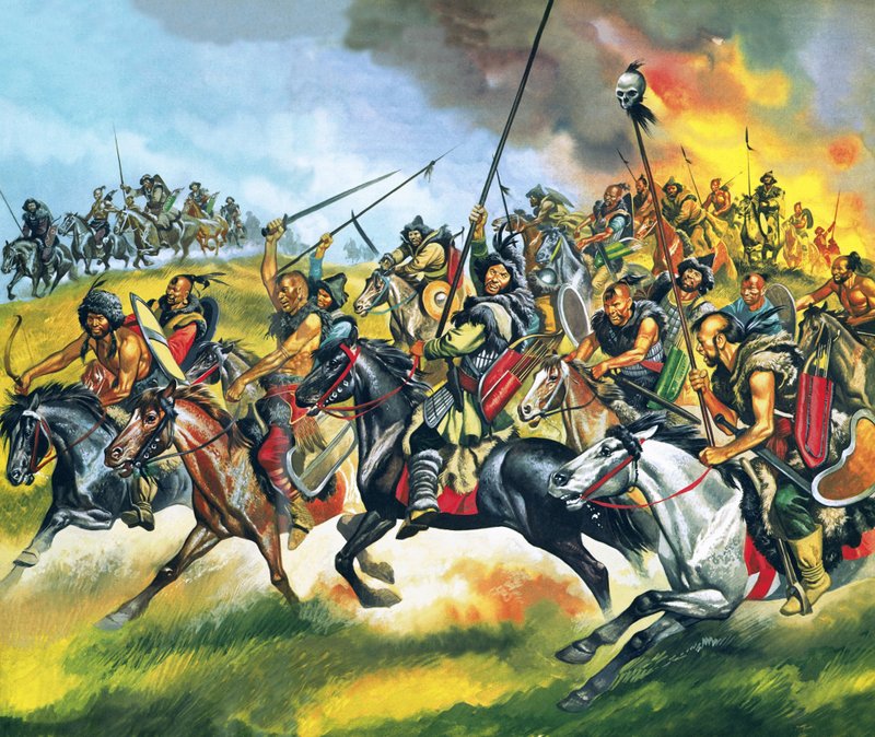 Hordas de hunos de Ron Embleton