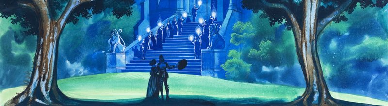 Amantes con escalera detrás de Ron Embleton