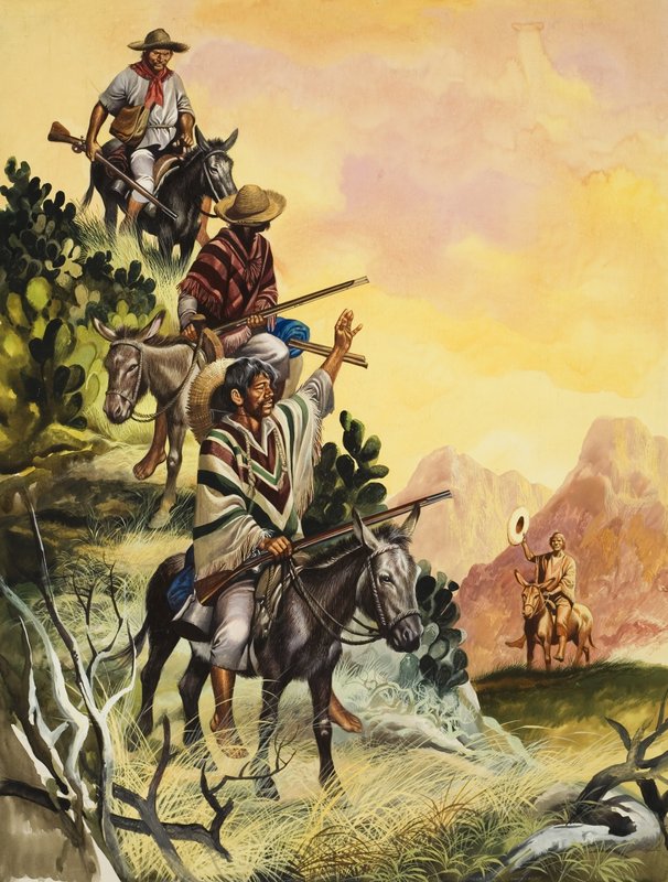 México (gouache sobre papel) de Ron Embleton
