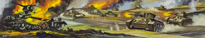 La batalla de El Alamein de Ron Embleton