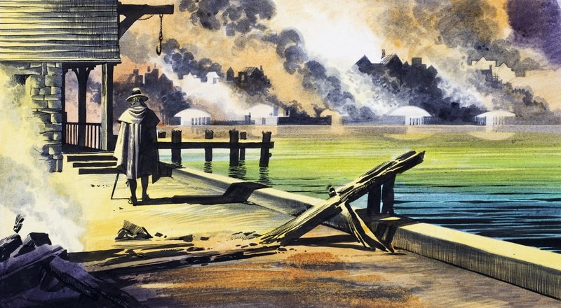 El Gran Incendio de Londres de Ron Embleton