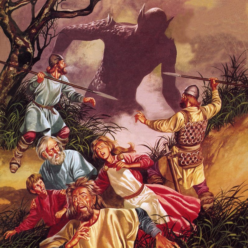 La Leyenda de Beowulf: Grendel -- El terror de las marismas de Ron Embleton