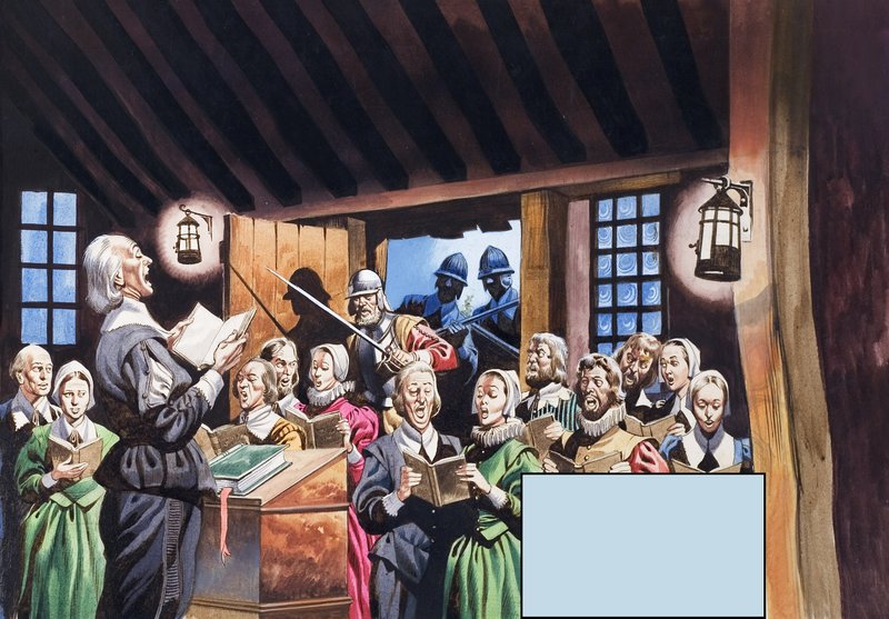 Los Padres Peregrinos de Ron Embleton