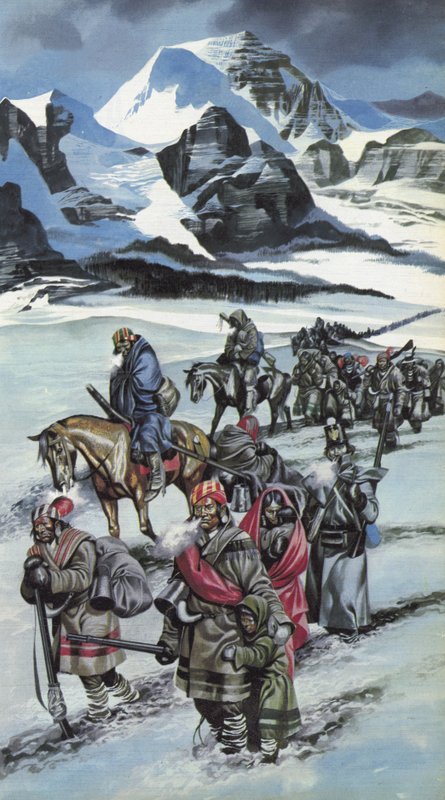 Camino de las Lágrimas, reubicación forzosa de la Nación Cherokee de Ron Embleton