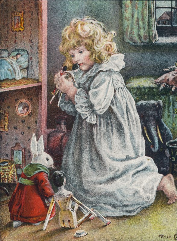 Hora de dormir de la muñeca de Rosa Clementina Petherick