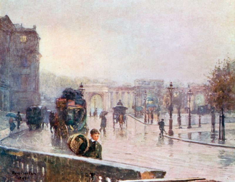 Hyde Park Corner: Día lluvioso de Rose Maynard Barton