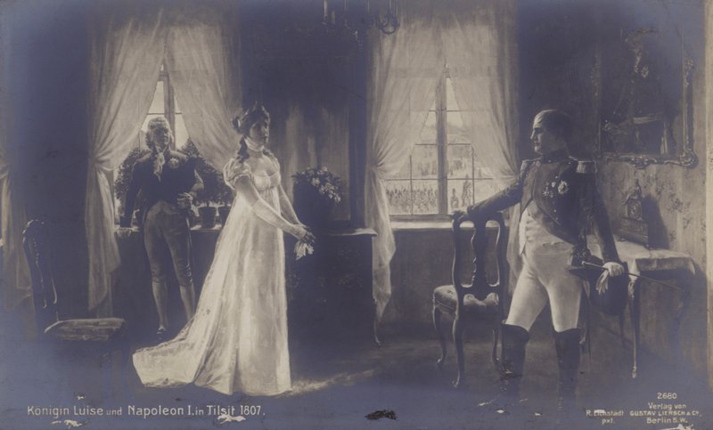 La Reina Luisa de Prusia se encuentra con Napoleón en Tilsit de Rudolf Eichstaedt
