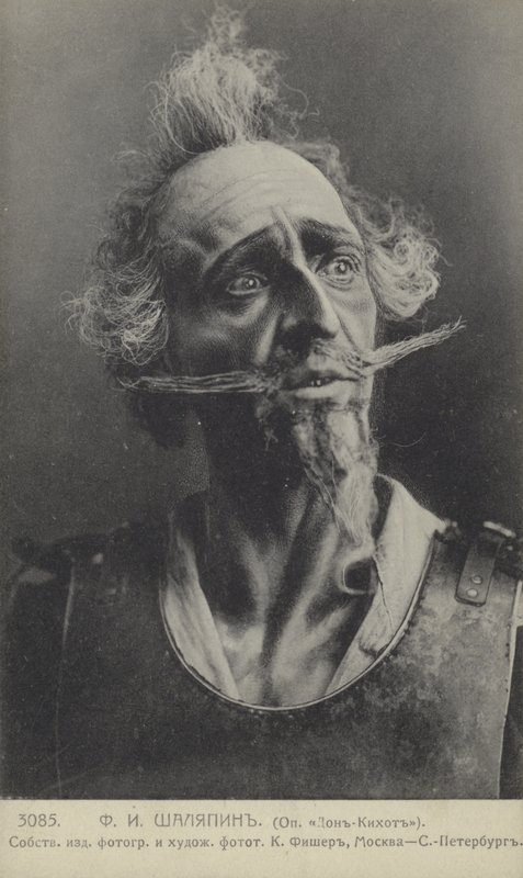 Feodor Chaliapin, cantante de ópera ruso, en el papel de Don Quijote de Russian Photographer