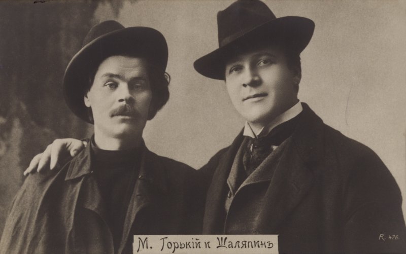 Maxim Gorky y Feodor Chaliapin de Russian Photographer