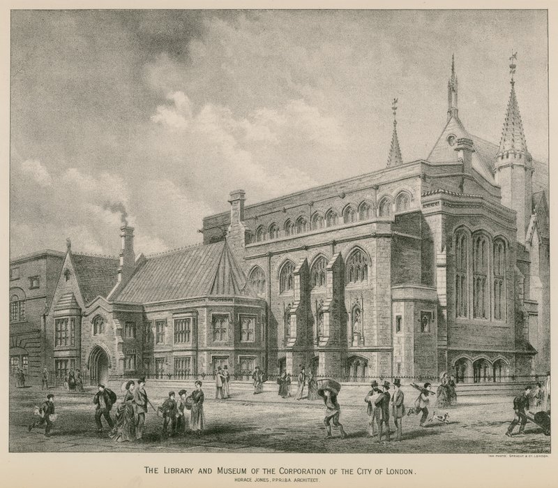 La biblioteca y museo de la Corporación de la Ciudad de Londres; Guildhall de S. Rosenthal
