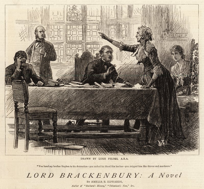Lord Brackenbury, una Novela de Samuel Luke Fildes