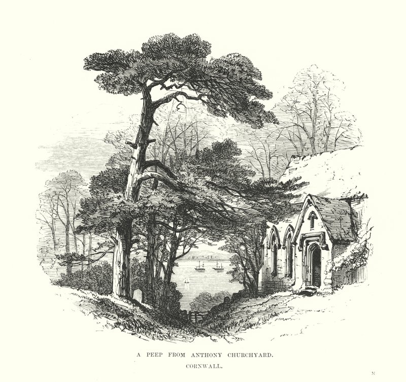 Una mirada desde el cementerio de Anthony, Cornwall de Samuel Read
