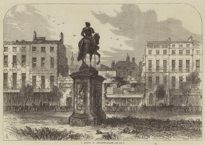 Un boceto en Leicester-Square de Samuel Read