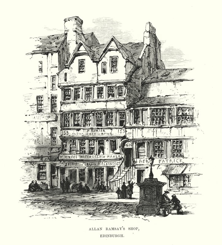 Tienda de Allan Ramsay, Edimburgo de Samuel Read
