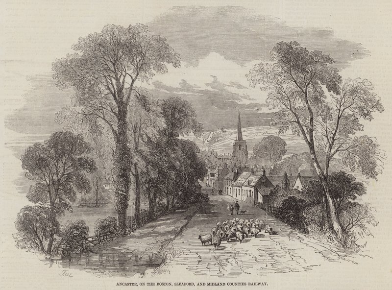 Ancaster, en el Ferrocarril de Boston, Sleaford y los Condados del Midland de Samuel Read